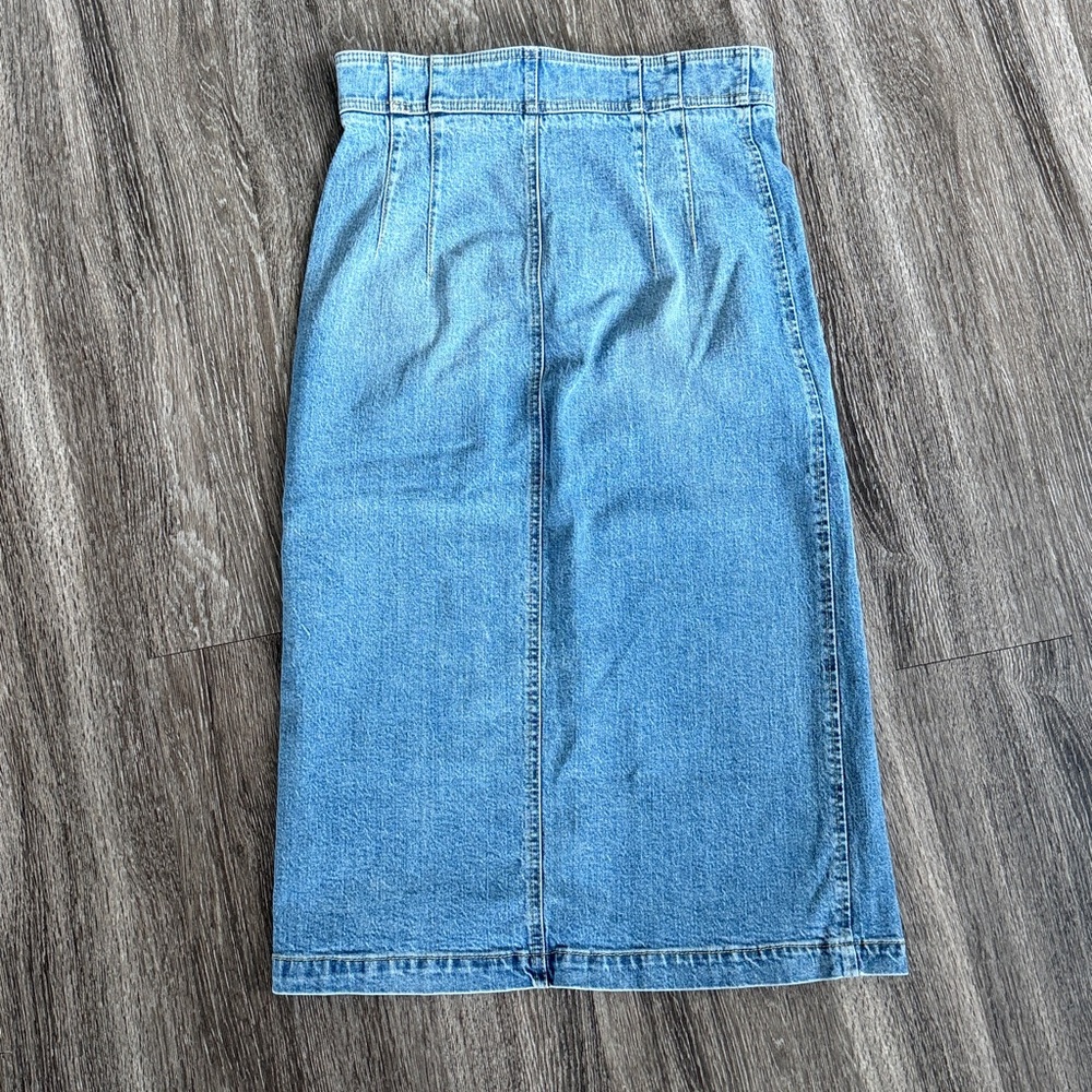 Anthropologie Blue Denim Skirt - Picture 5 of 5